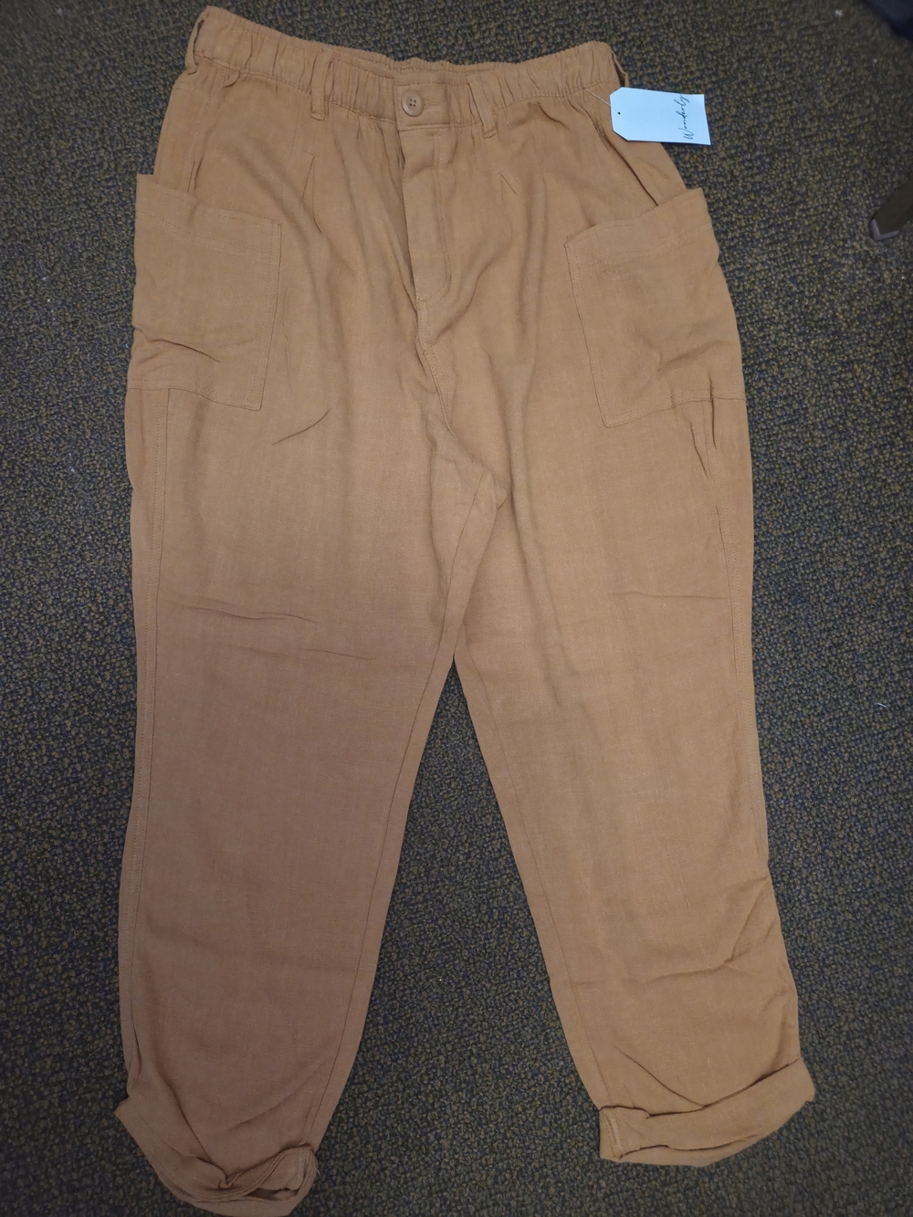 Wonderly Men's Cargo Pants in Rust Tan